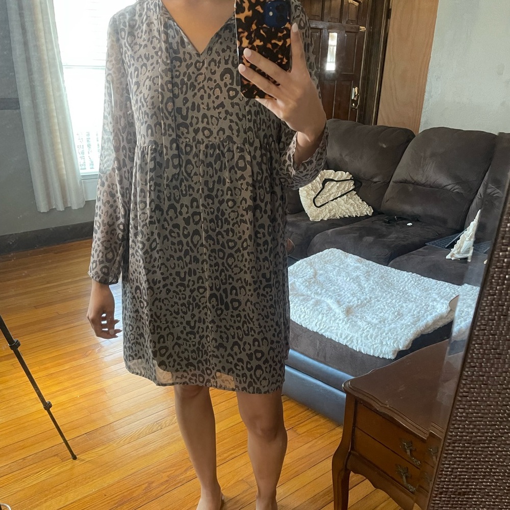 Leopard print dress